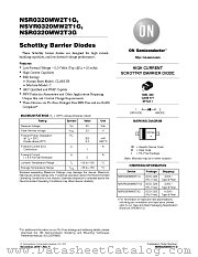 NSR0320MW2T1 datasheet pdf ON Semiconductor