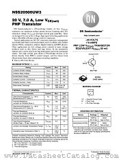 NSS20500UW3 datasheet pdf ON Semiconductor