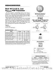 NSS40300D datasheet pdf ON Semiconductor