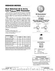 NSS40301MD datasheet pdf ON Semiconductor