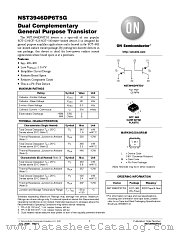 NST3946DP6 datasheet pdf ON Semiconductor