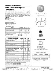 NST857BDP6 datasheet pdf ON Semiconductor