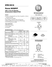NTB13N10 datasheet pdf ON Semiconductor