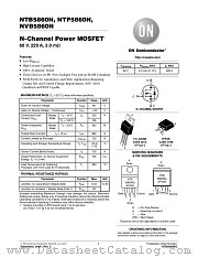 NTB5860N datasheet pdf ON Semiconductor