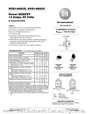 NTD14N03R datasheet pdf ON Semiconductor
