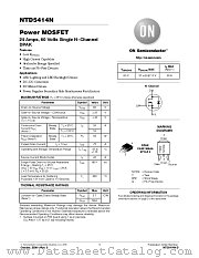 NTD5414N datasheet pdf ON Semiconductor