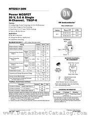 NTGS3130N datasheet pdf ON Semiconductor