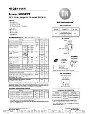 NTGS4141N datasheet pdf ON Semiconductor
