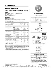NTGS5120P datasheet pdf ON Semiconductor