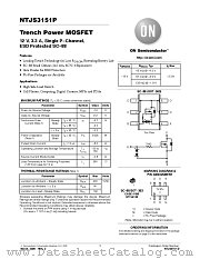 NTJS3151P datasheet pdf ON Semiconductor