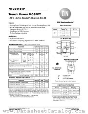 NTJS4151P datasheet pdf ON Semiconductor