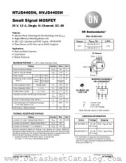 NTJS4405N datasheet pdf ON Semiconductor