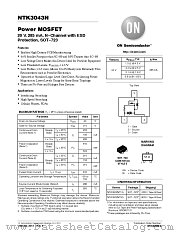 NTK3043N datasheet pdf ON Semiconductor