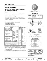NTLJD4150P datasheet pdf ON Semiconductor