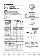 NTMD4820N datasheet pdf ON Semiconductor