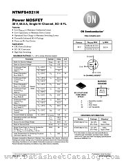 NTMFS4921N datasheet pdf ON Semiconductor
