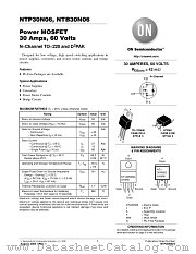 NTP30N06 datasheet pdf ON Semiconductor