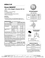 NTR4171P datasheet pdf ON Semiconductor