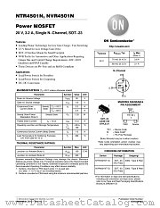 NTR4501N datasheet pdf ON Semiconductor
