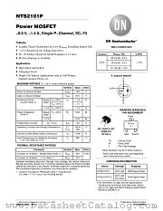 NTS2101P datasheet pdf ON Semiconductor