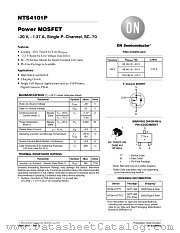 NTS4101P datasheet pdf ON Semiconductor