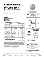 NTS4409N datasheet pdf ON Semiconductor