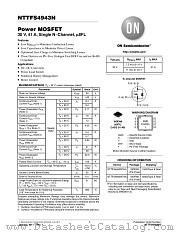 NTTFS4943N datasheet pdf ON Semiconductor