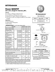 NTTFS4945N datasheet pdf ON Semiconductor