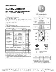 NTUD3127C datasheet pdf ON Semiconductor