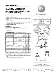 NTUD3170NZ datasheet pdf ON Semiconductor