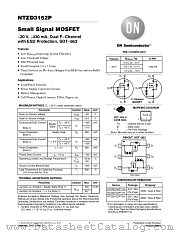 NTZD3152P datasheet pdf ON Semiconductor