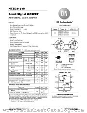 NTZD3154N datasheet pdf ON Semiconductor