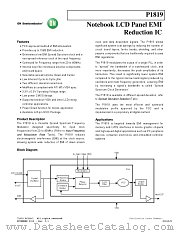 P1819 datasheet pdf ON Semiconductor
