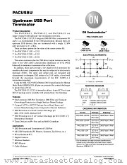 PACUSBU datasheet pdf ON Semiconductor