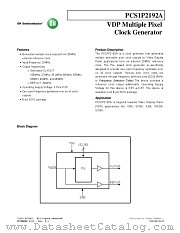 PCS1P2192 datasheet pdf ON Semiconductor
