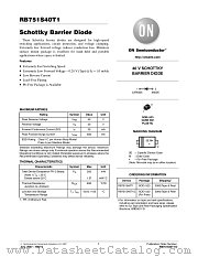 RB751S40T1 datasheet pdf ON Semiconductor