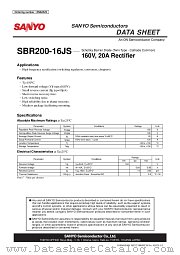 SBR200-16JS datasheet pdf ON Semiconductor