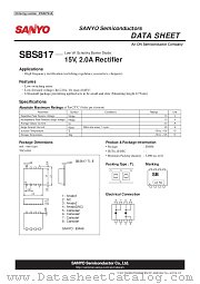 SBS817 datasheet pdf ON Semiconductor