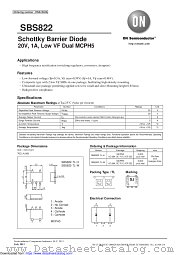 SBS822 datasheet pdf ON Semiconductor