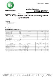 SFT1305 datasheet pdf ON Semiconductor