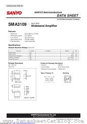 SMA3109 datasheet pdf ON Semiconductor