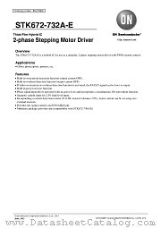 STK672-732A-E datasheet pdf ON Semiconductor