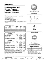 UMZ1NT1 datasheet pdf ON Semiconductor