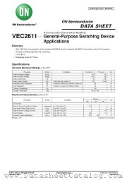 VEC2611 datasheet pdf ON Semiconductor