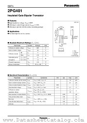 2PG401 datasheet pdf Panasonic
