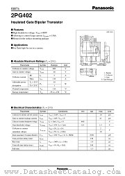2PG402 datasheet pdf Panasonic