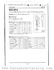 2SC1973 datasheet pdf Panasonic