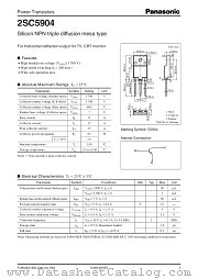 2SC5904 datasheet pdf Panasonic