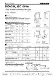 2SD1251 datasheet pdf Panasonic