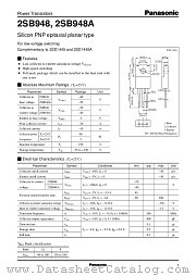 2SD1445 datasheet pdf Panasonic